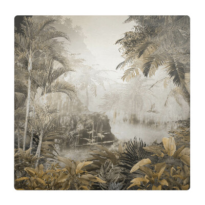 Podložka pod stoličku na kolieskach Tropická džungľa