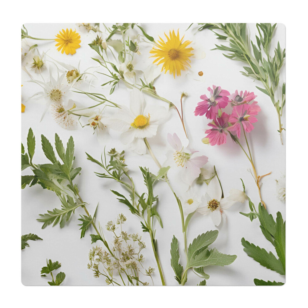 Podložka pod stoličku na kolieskach Kvety a listy