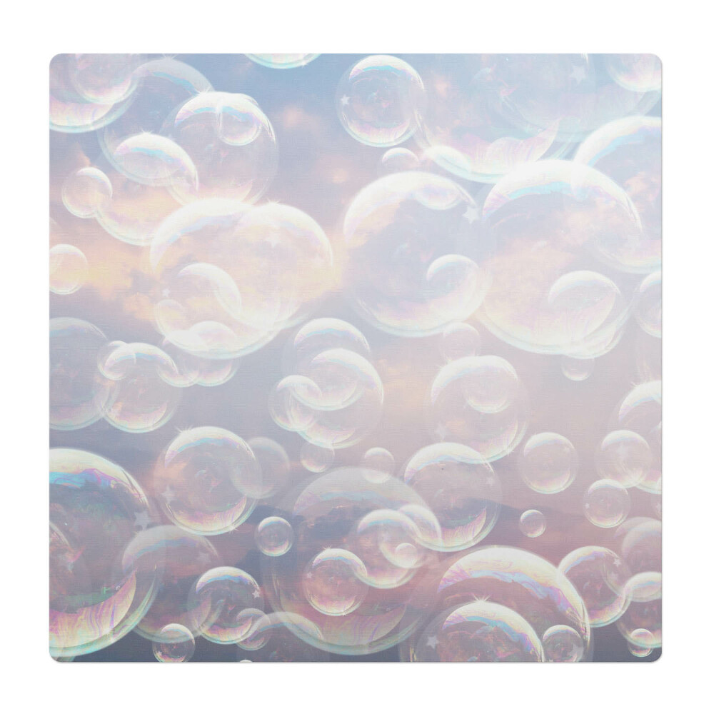 Podložka pod kolieskovú stoličku Mydlové bubliny v oblakoch