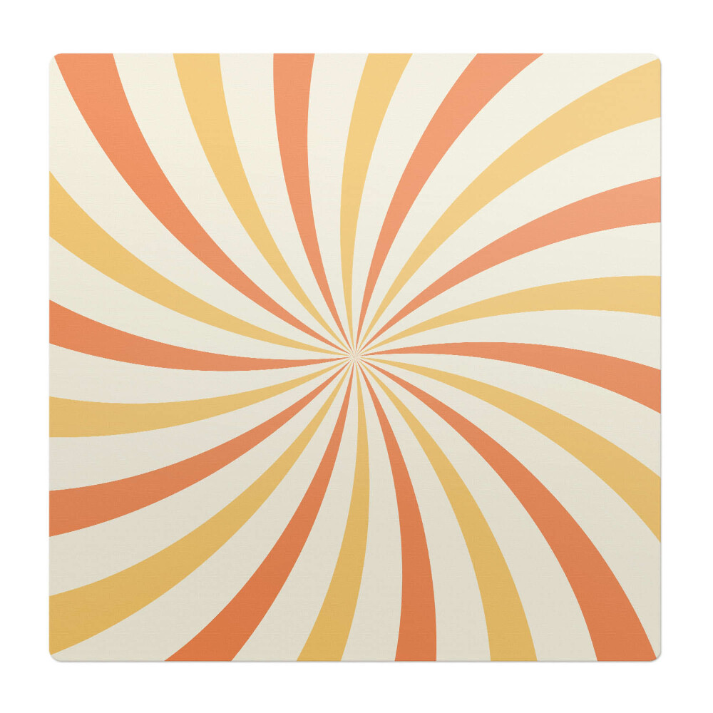 Podložka pod stoličku Retro víriace pruhy