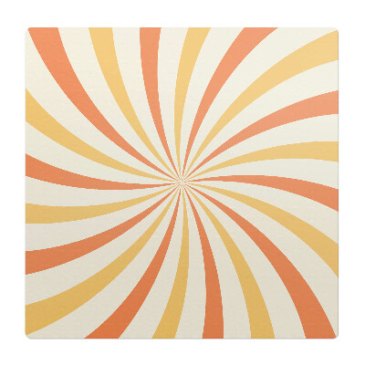 Podložka pod stoličku Retro víriace pruhy