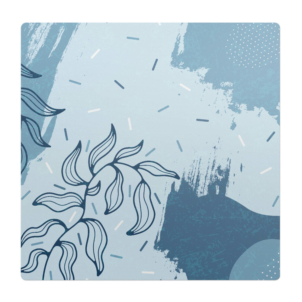 Podložka pod kolieskovú stoličku Abstraktný rastlinný vzor