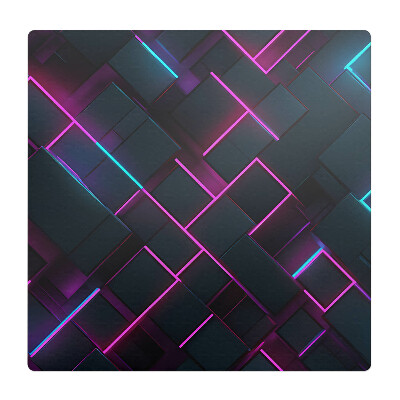 Podložka pod stoličku Neónové obdĺžniky