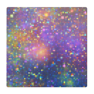 Podložka pod kolieskovú stoličku Pixelová mozaika