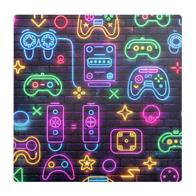 Podložka pod stoličku na kolieskach Neónové herné ovládače