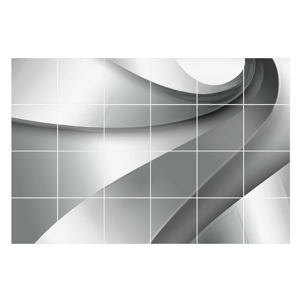 Nálepky na dlaždice Vlny a hladké línie