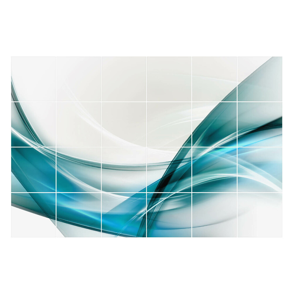 Samolepky na obklady Vlny abstraktných línií