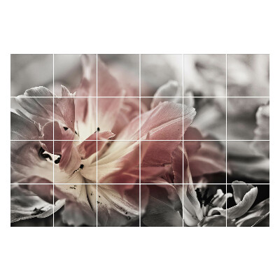 Samolepky na kachličky Detailný záber na kvetinový detail