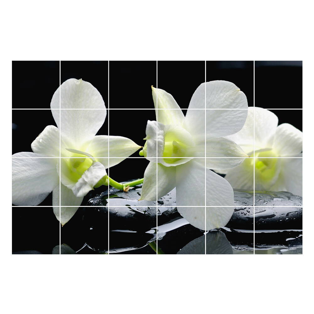 Nálepky na dlaždice Kvety na vode