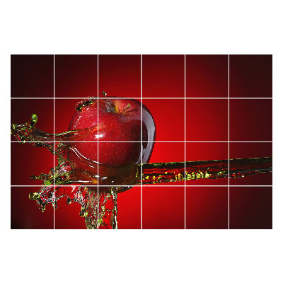 Samolepky na kachličky Jablko vo vode