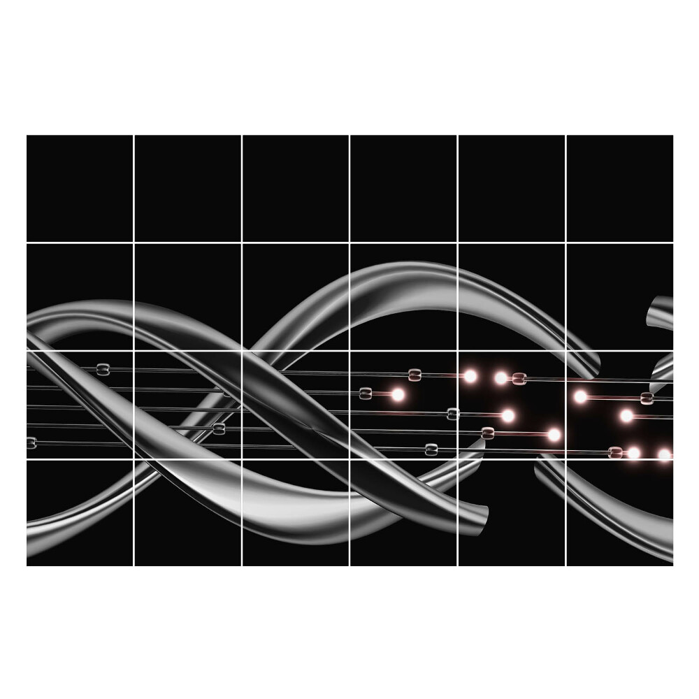 Samolepky na obklady Vlnovky s bodkami