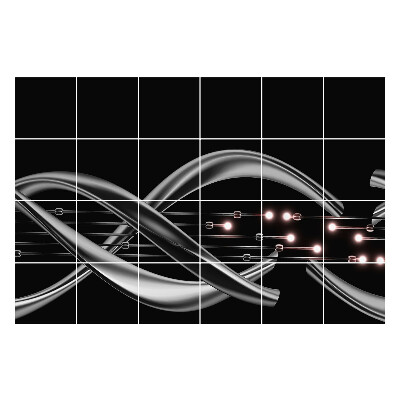 Samolepky na obklady Vlnovky s bodkami