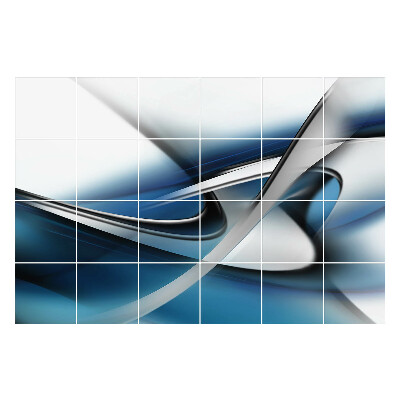 Samolepky na obklady Dynamické vlny a čiary