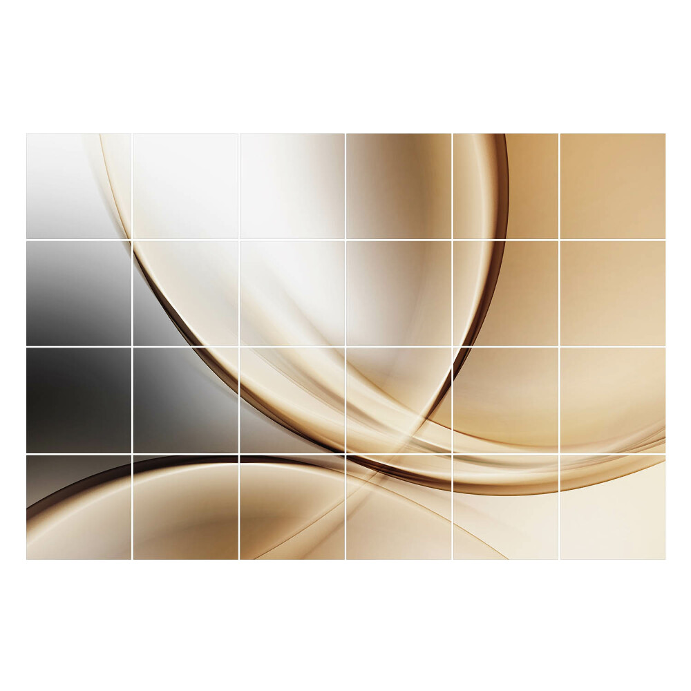 Samolepky na obklady Abstraktné vlny a krivky