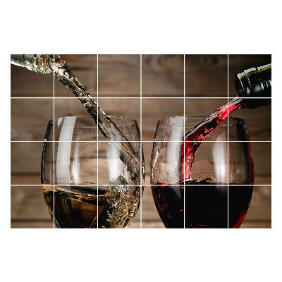 Samolepky na obklady Nalievanie nápojov do pohárov