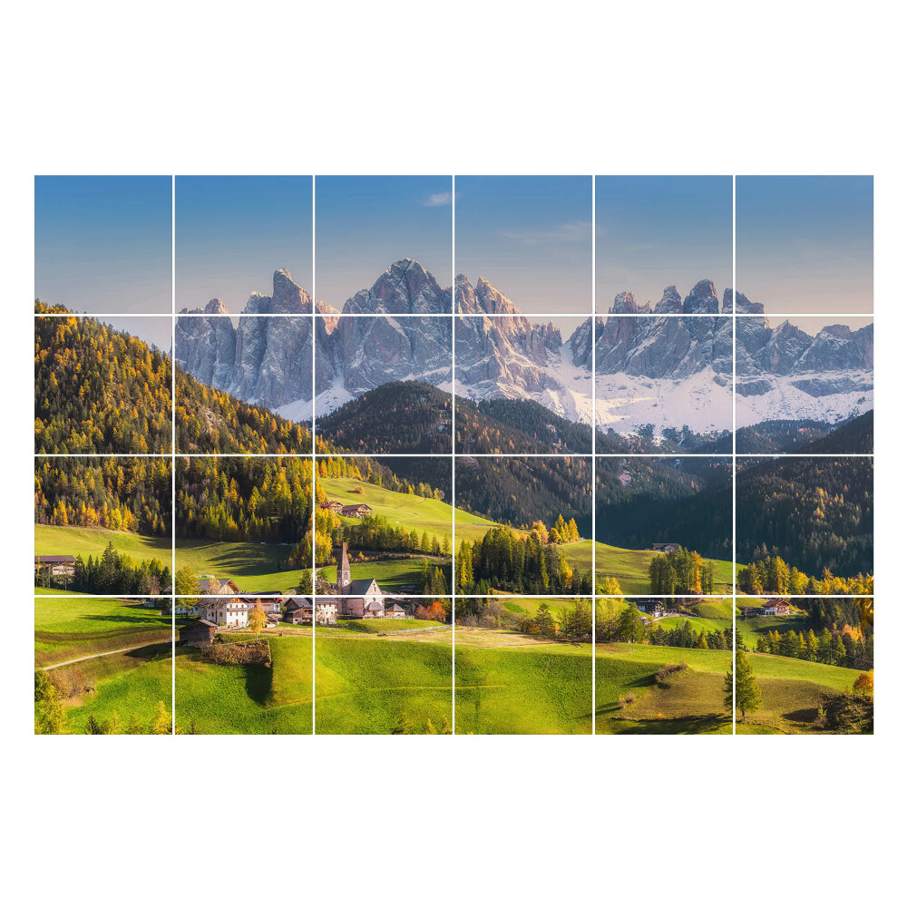 Samolepky na kachličky Malebná horská krajina