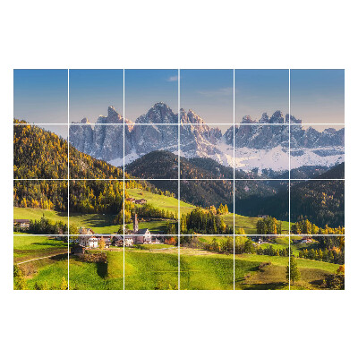 Samolepky na kachličky Malebná horská krajina