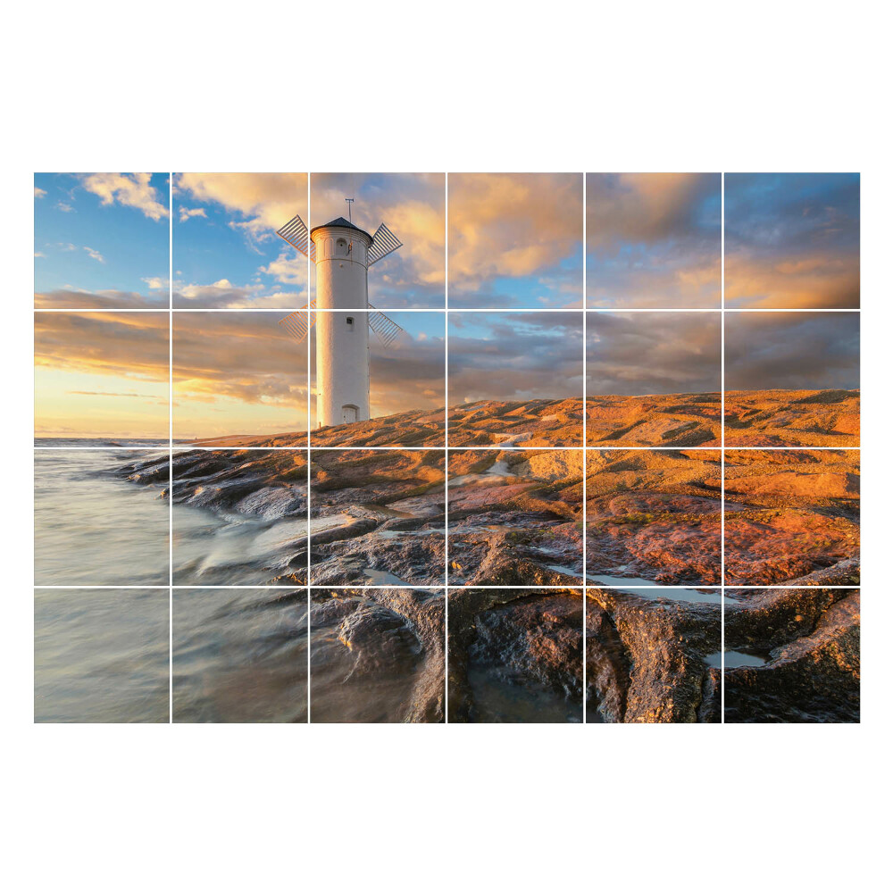 Samolepky na obklady Maják na brehu