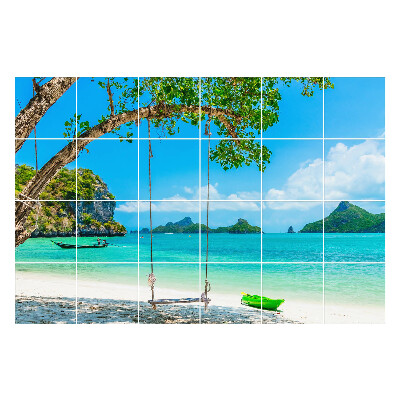 Samolepky na obklady Hojdačka pri mori