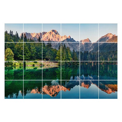 Samolepky na obklady Horská krajina s odrazom