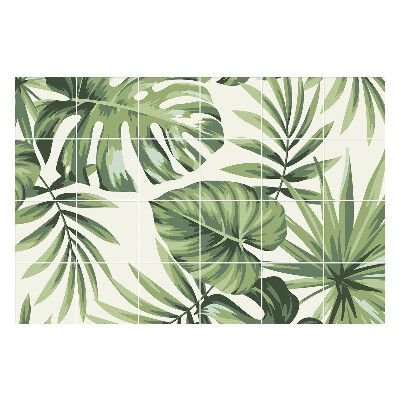 Samolepky na obklady Tropické listy v aranžmáne