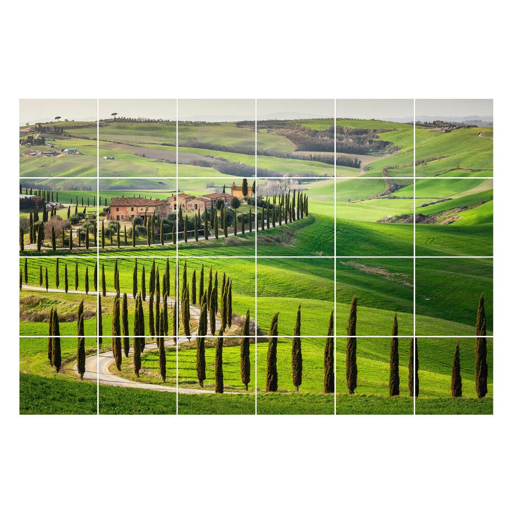 Samolepky na obklady Panoráma talianskeho vidieka