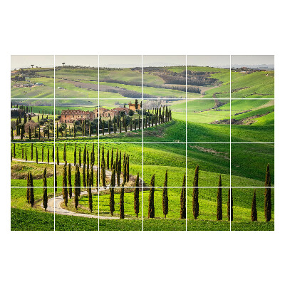 Samolepky na obklady Panoráma talianskeho vidieka