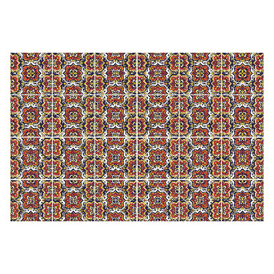 Nálepky na dlaždice Kvetinové ozdoby v ľudovom štýle