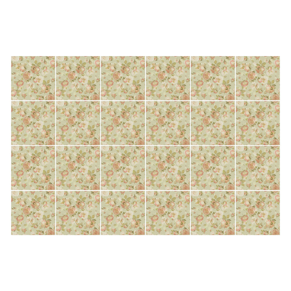 Samolepky na obklady Vintage kvetinový motív