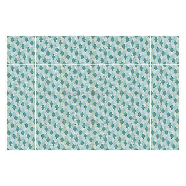 Samolepky na obklady Prekrížené tvary v mriežke