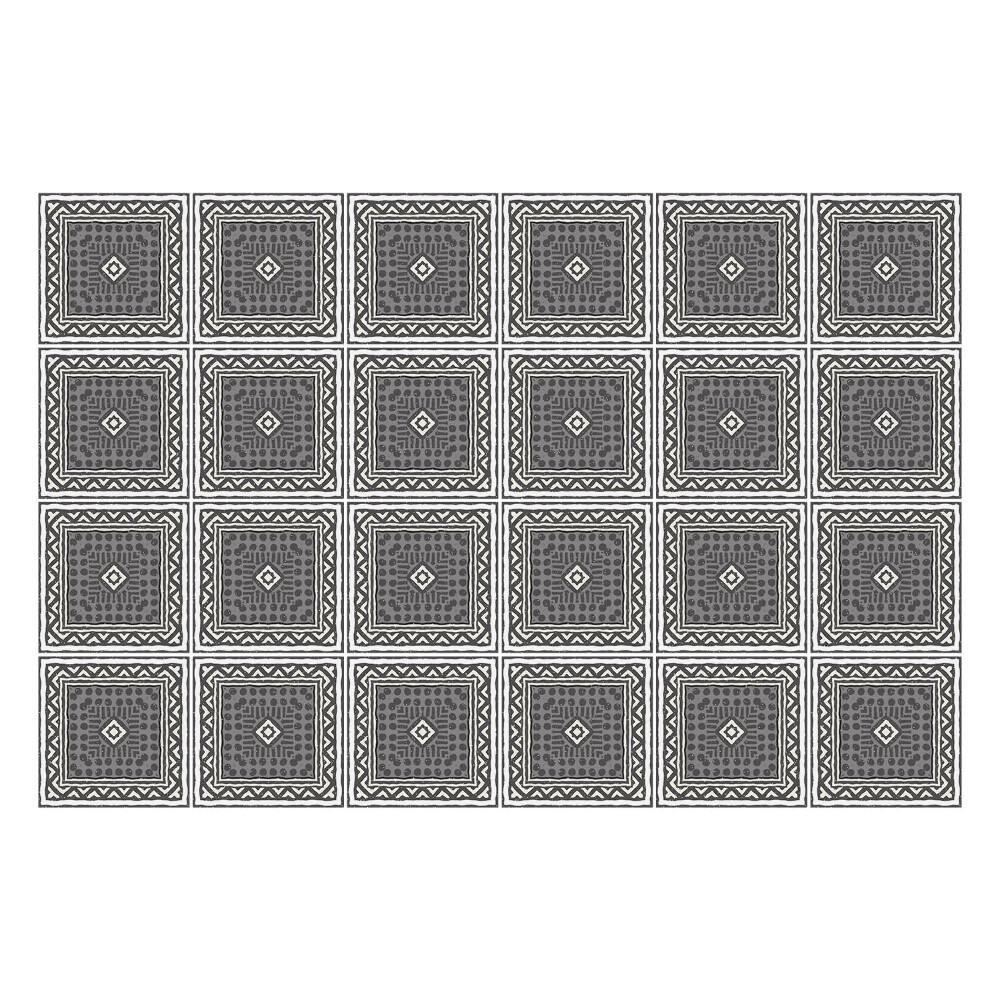 Nálepky na dlaždice Štvorcové dlaždice s ornamentami