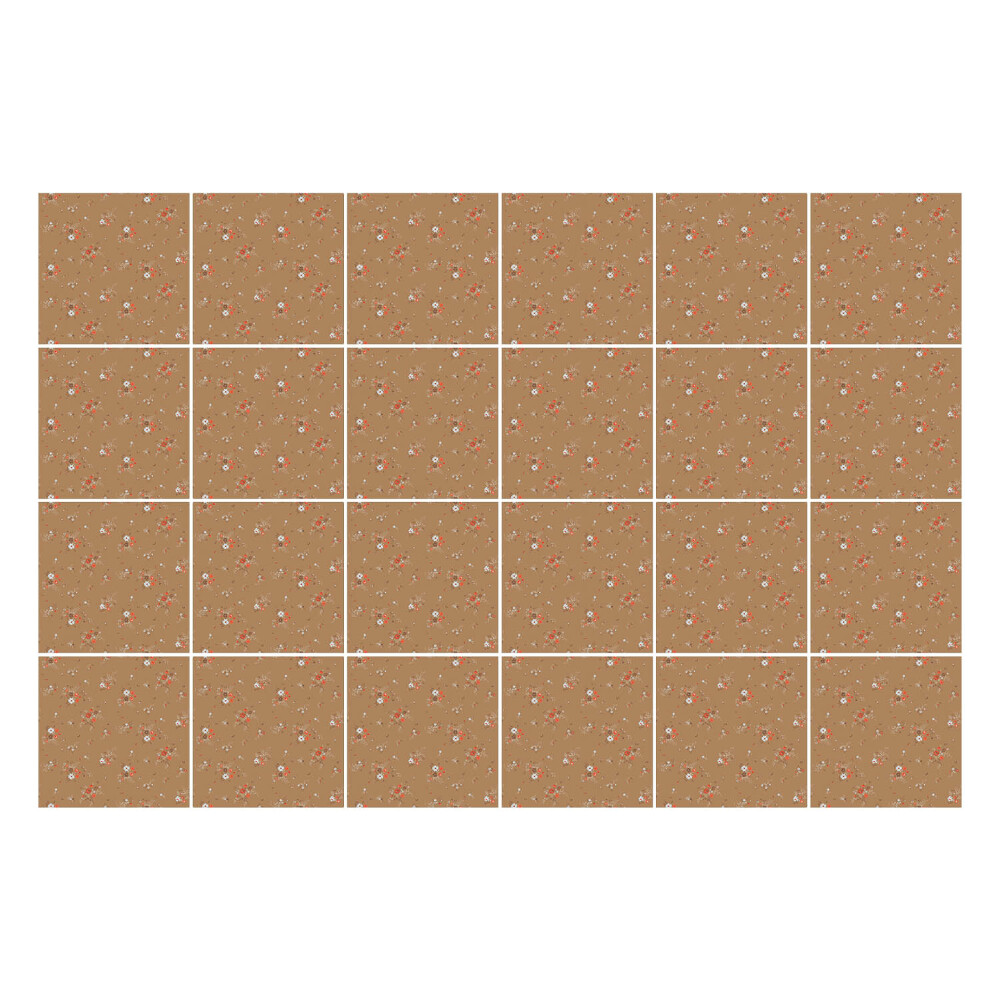 Samolepky na obklady V pozadí kvetinový motív