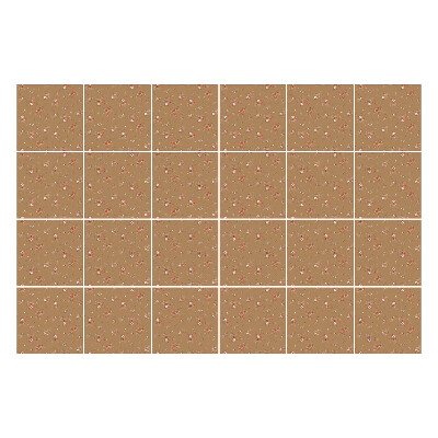 Samolepky na obklady V pozadí kvetinový motív