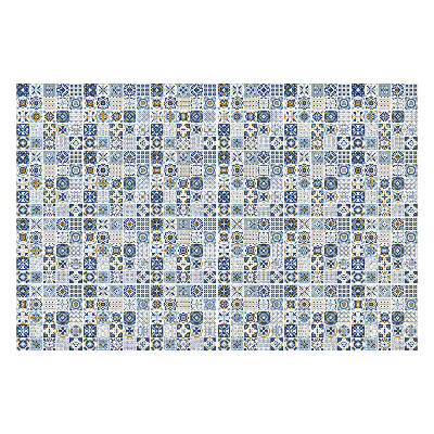 Nálepky na dlaždice Geometria s kvetinovým motívom