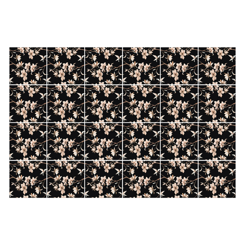 Samolepky na kachličky Kvetinový motív na pozadí