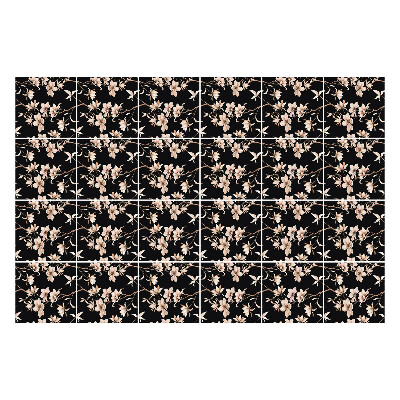 Samolepky na kachličky Kvetinový motív na pozadí