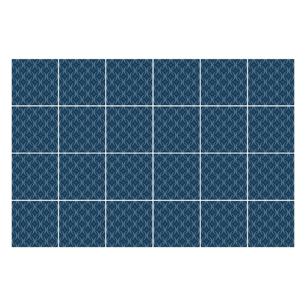 Nálepky na dlaždice Prepletené listy v sieťke