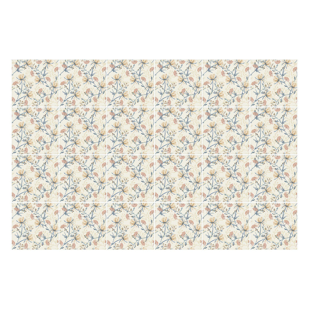 Samolepky na kachličky Kvetinový motív na pozadí