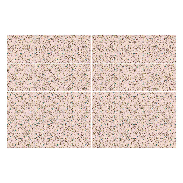 Samolepky na kachličky Jemné kvetinové motívy