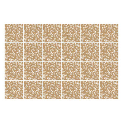 Nálepky na dlaždice Listy v jemnom usporiadaní