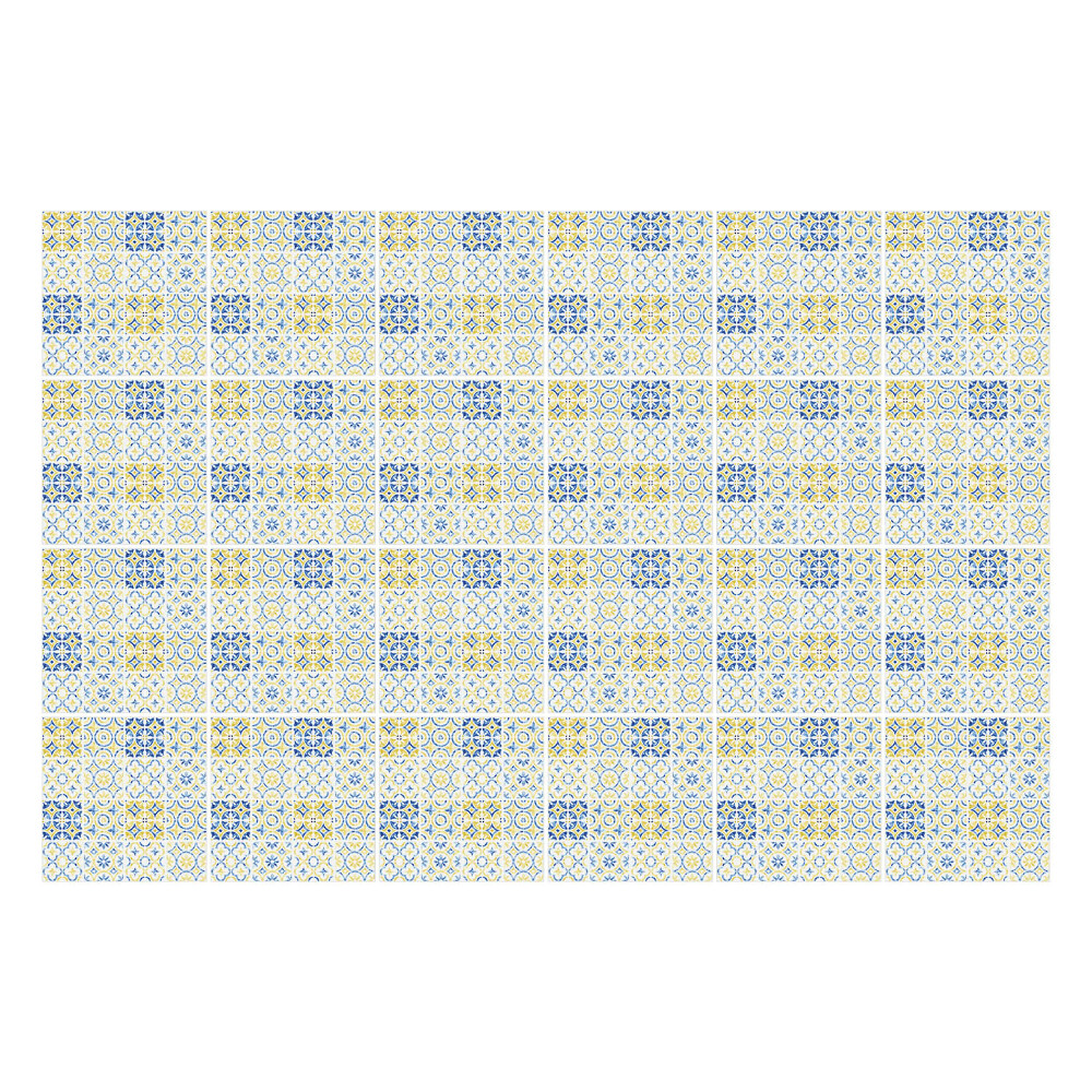 Samolepky na obklady Geometrické tvary v mriežke