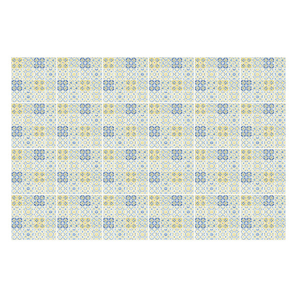 Samolepky na obklady Geometrické tvary v mriežke