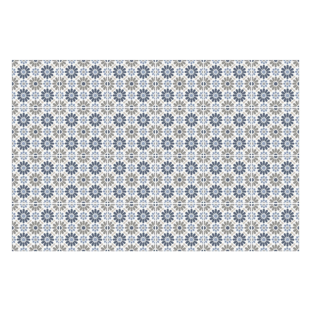 Samolepky na obklady Kvetinový motív v sieťke