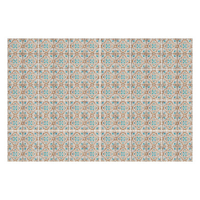 Samolepky na kachličky Kvetinový ornament s detailmi