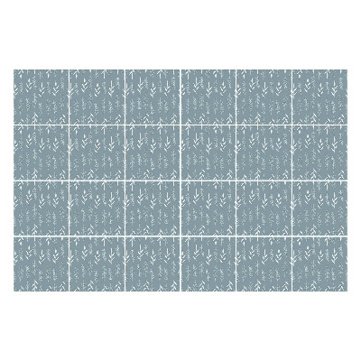 Nálepky na dlaždice Jemné listy v rade