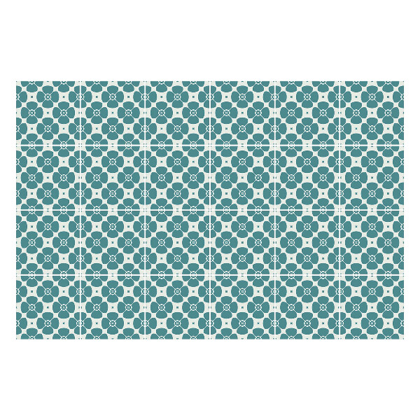 Samolepky na kachličky Geometrické kvety v sieťke