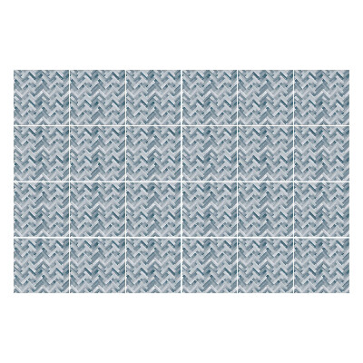 Nálepky na dlaždice Kľukaté čiary v šedej farbe