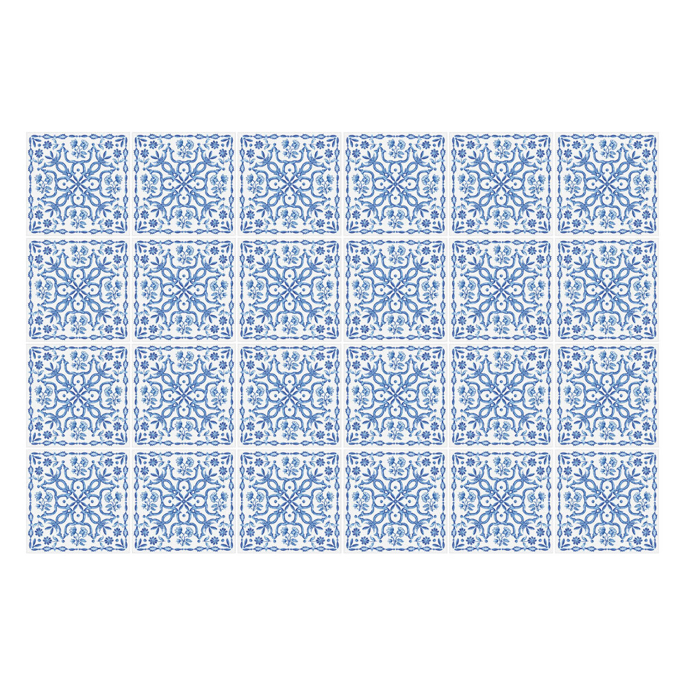 Samolepky na kachličky Modré dlaždice