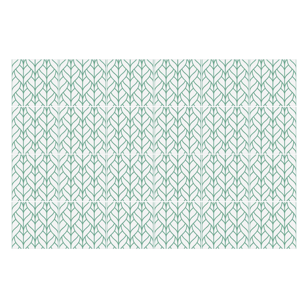 Nálepky na dlaždice Listy v pravidelnom usporiadaní