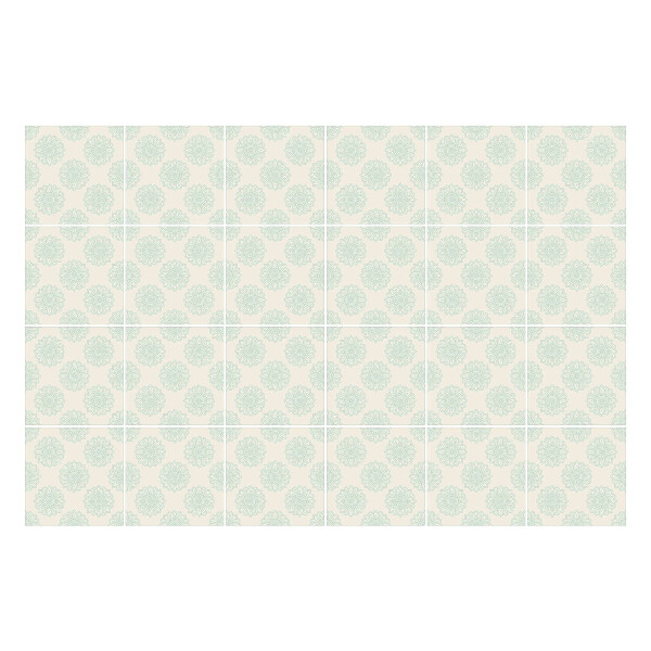 Nálepky na dlaždice Jemné kvetinové motívy